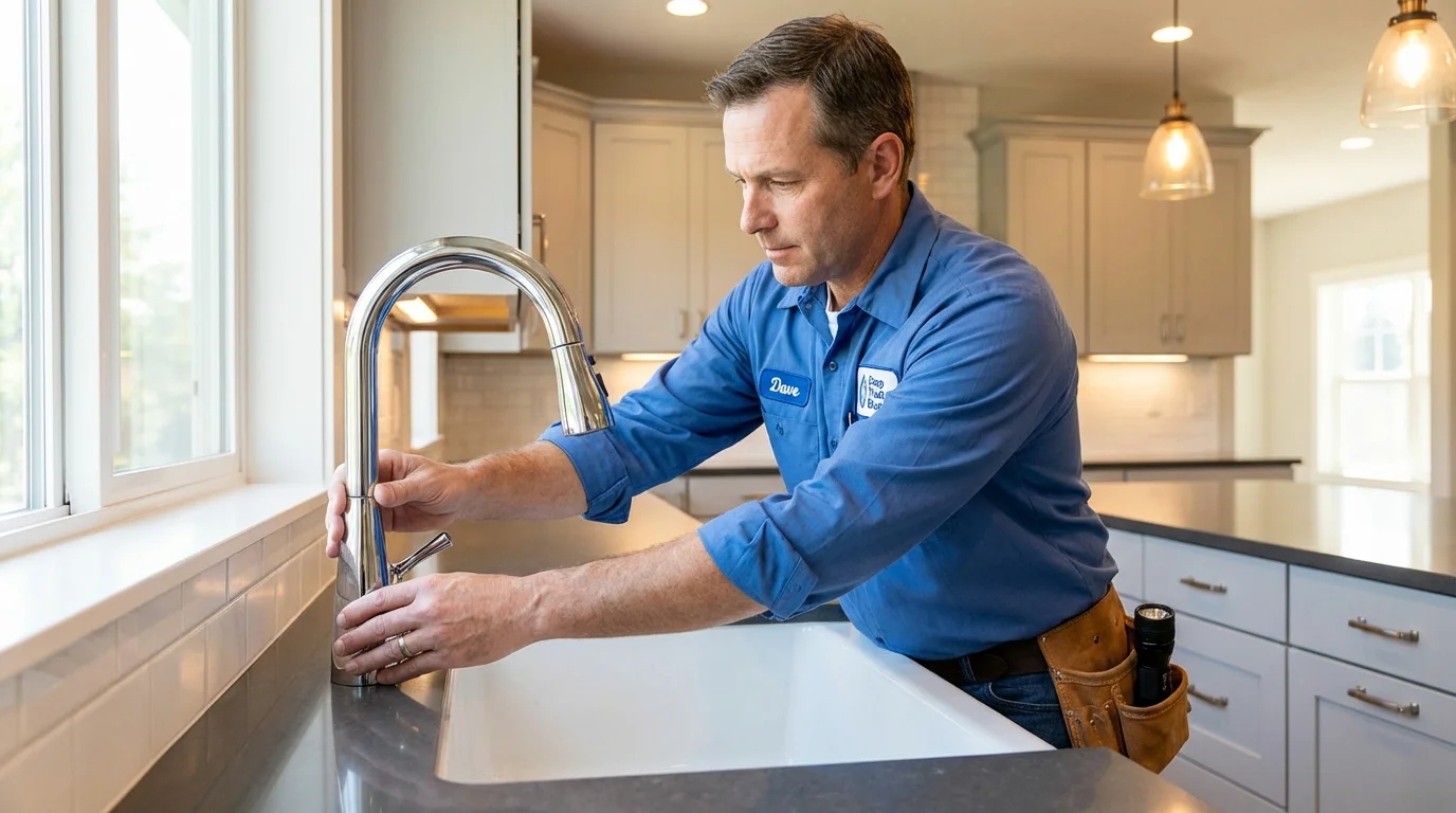 Kitchen faucet installation by Johns Plumbing LLC in Brisbane