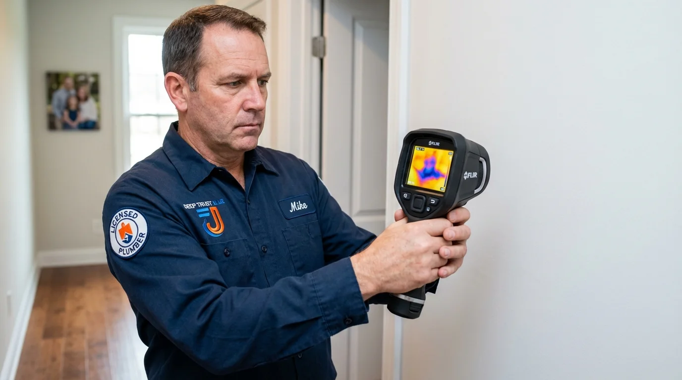 Thermal imaging leak detection by Johns Plumbing LLC in Brisbane